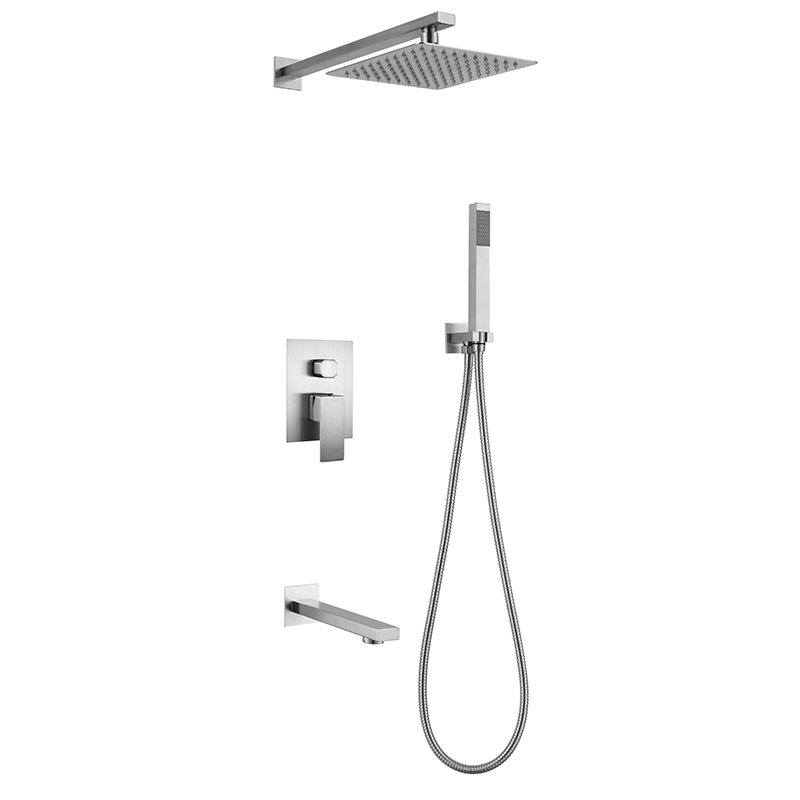 Wall-Mounted Top Waterfall Rainfall Faucet 