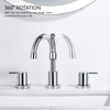 SLY Bathroom Basin Widespread Face Basin Faucet CUPC Double Handle Faucet 