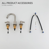 SLY CUPC Double Handle Faucet Basin Widespread Face Basin Faucet 