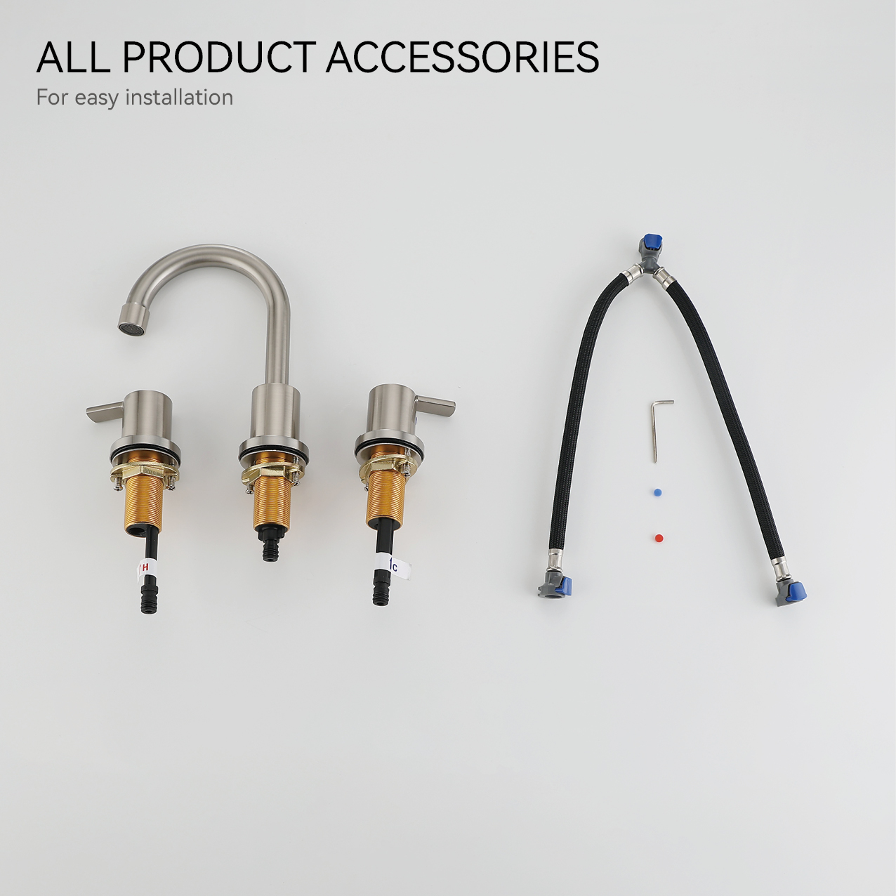 SLY CUPC Double Handle Faucet Basin Widespread Face Basin Faucet 