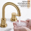 SLY Deck-mounted Double Handle Faucet Basin Faucet