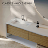 SLY Brushed Nickel Modern Single Hole Sink Faucet Bathroom Washbasin