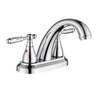 SLY Dual Handle 4-inch Center Set Faucet Chrome Rod Bathroom Faucet