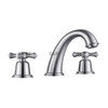 SLY Modern Wash Face Basin Faucet Widespread 8 Inch Brass 2 Handle Mixer Tap Bathroom 3 Hole Lavatory Sink Faucet