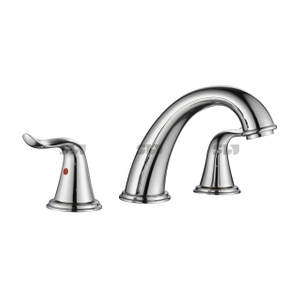 SLY Brushed Basin Mixer Faucet Double Handle Wash Basin Faucet