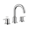 SLY CUPC Double Handle Faucet Bathroom Faucet