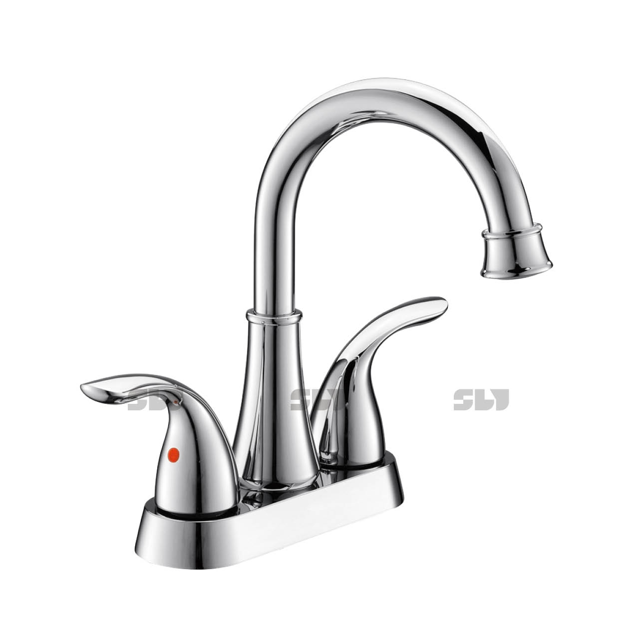 SLY American Standard Basin Faucets Two Handle Chrome Stainless Steel Faucet 