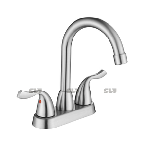 SLY Bathroom Basin 2 Handle Hot And Cold Water Spout Sink Mixer Tap