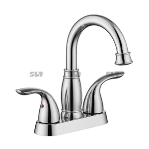 SLY Two Handle Lavatory Faucet Water Tap Sink Hot Cold Faucet Bathroom Faucets Basin Mixer