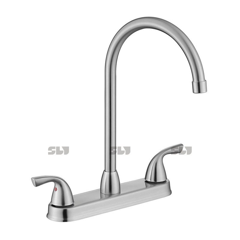 SLY High Quality Hot And Cold Water Mixer Tap Single Handle Deck Mounted Kitchen Sink Faucet