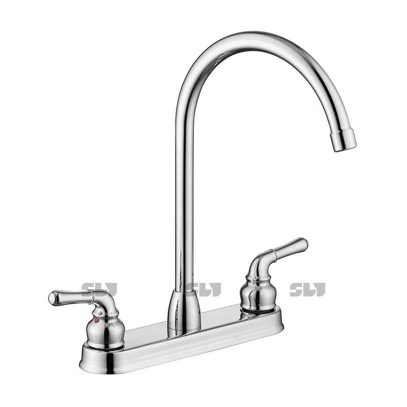 SLY Deck Mounted Two Handles 8 Inch Kitchen Faucets