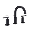 SLY CUPC Modern Widespread Water Saving 3 Holes Face Basin Mixer Tap Bathroom Wash Basin Lavatory Faucet 