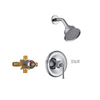 SLY Wall-Concealed Bath Shower Mixer Matte Black Shower Faucet Brass