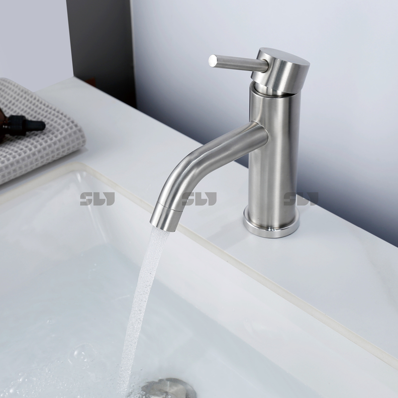 SLY High Quality Stainless Steel Single Basin Faucet Bathroom Faucet