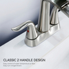 Factory Wholesaler Double Handle Bathroom Faucet Water Faucet Home Sink Faucet 