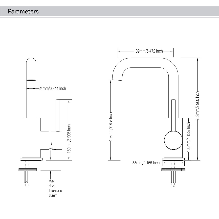 bathroom faucet parts