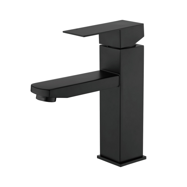 SLY Brass Matte Black Discount Bathroom Single Lever Faucet Taps