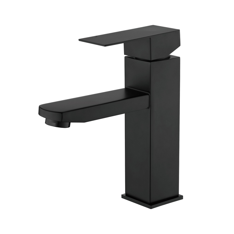 SLY Brass Matte Black Discount Bathroom Single Lever Faucet Taps