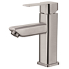 SLY Brass Brushed Nickel Mixer Water Tap High Single Handle Deck Mounted Brass Basin Faucet Tap