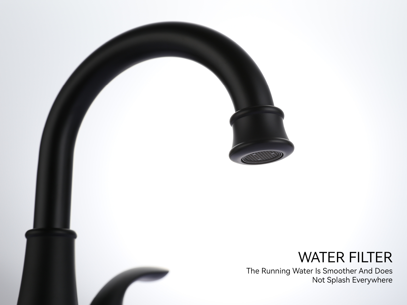 white bathroom sink faucet