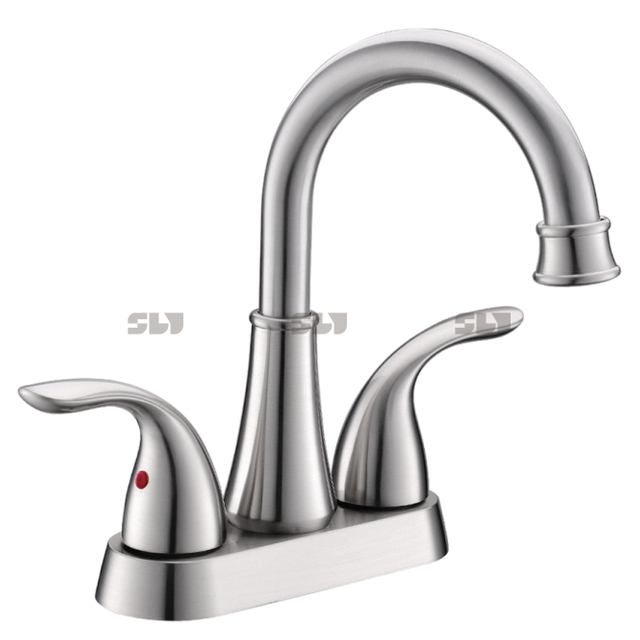 SLY Kaiping Factory Wholesale Double Handle Wash Basin Faucet