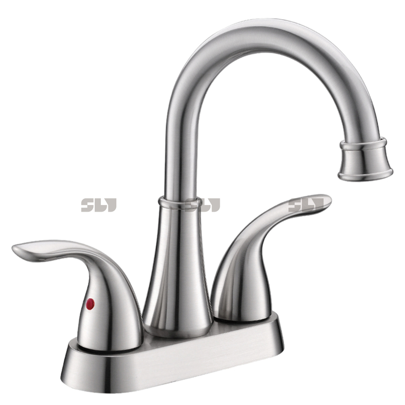 SLY Kaiping Factory Wholesale Double Handle Wash Basin Faucet