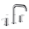 SLY Copper Cartridge Two Handle Widespread Basin Faucet for Bathroom