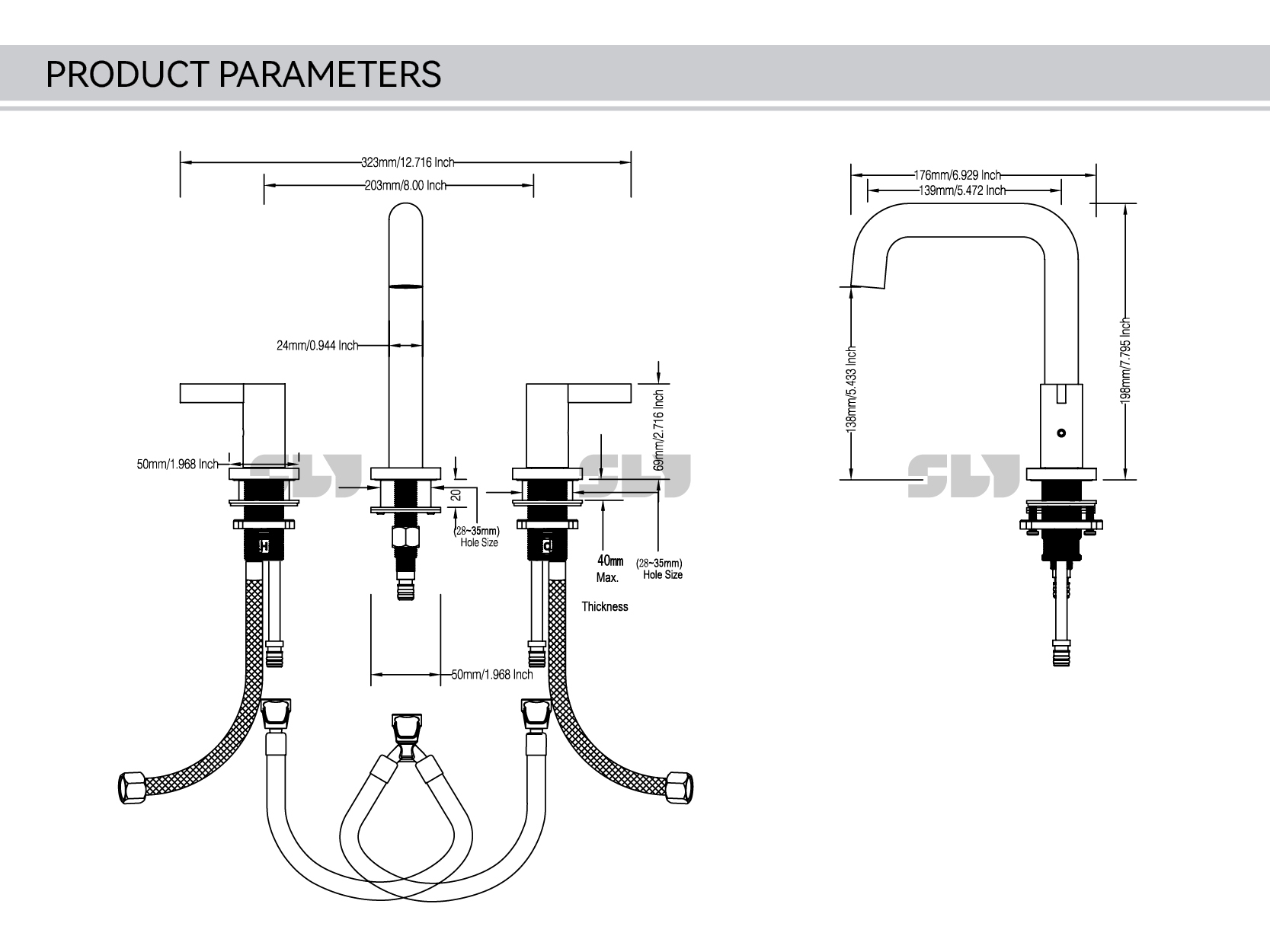 black bathroom faucet