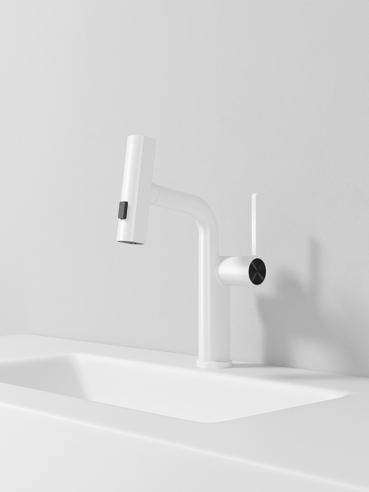 bathroom vanity with faucet