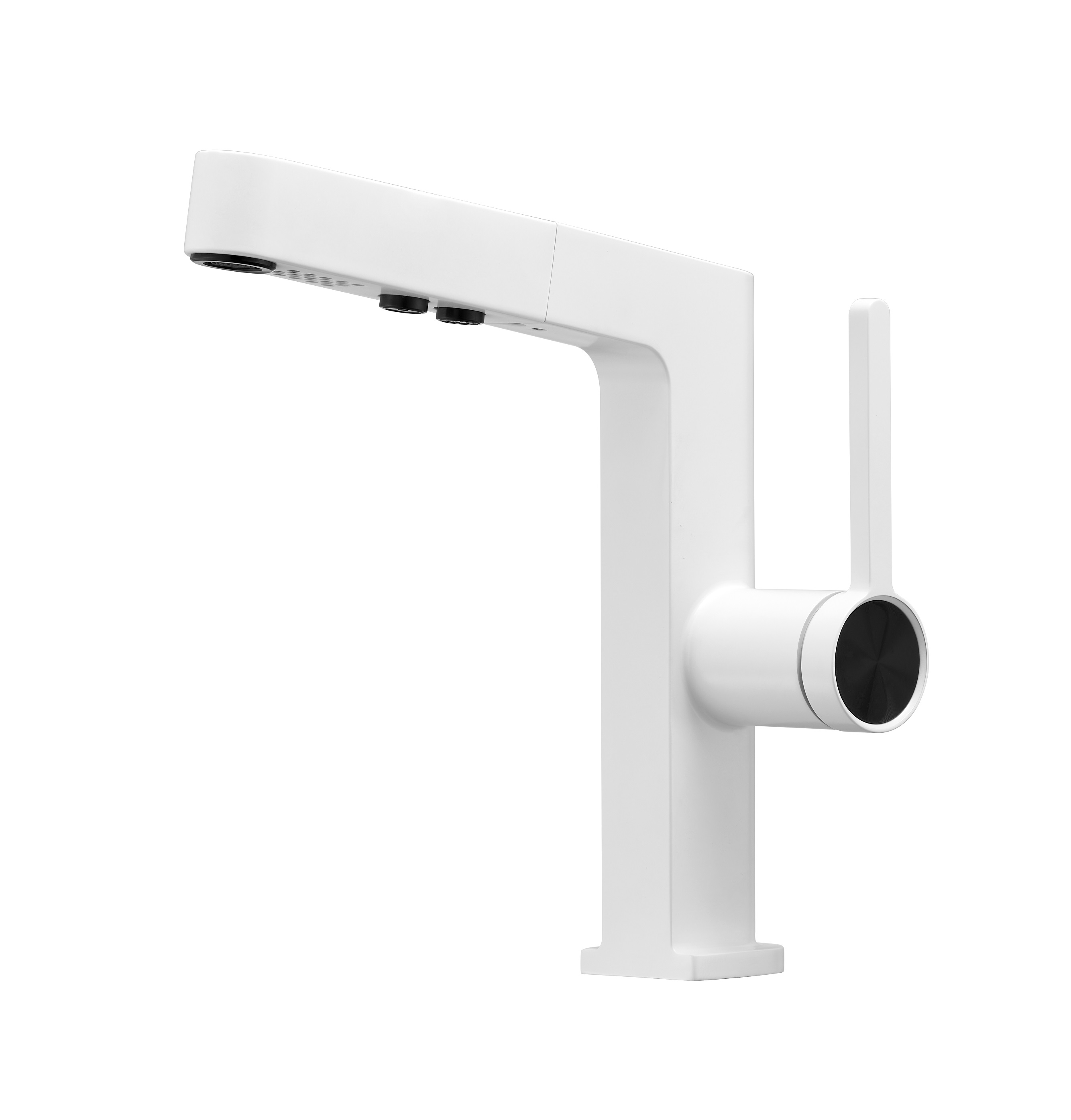 SLY Zinc Brushed Gun Metal Modern Bathroom Single Hole Handle Sink Faucets Mixers Taps