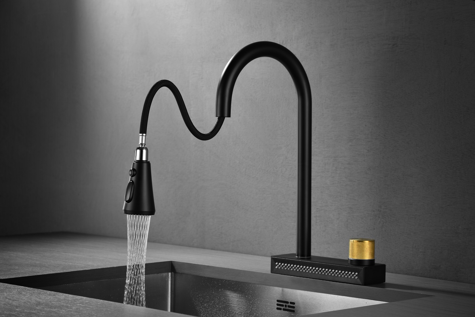 kitchen sink faucet with sprayer