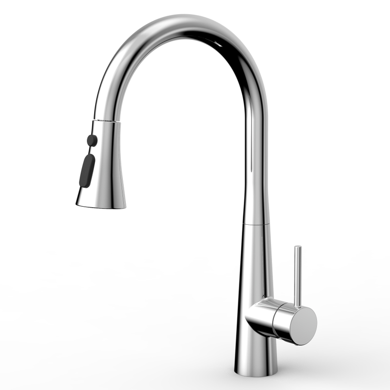 SLY Chrome Spring Pull Down Out Tap Kitchen Sink Taps