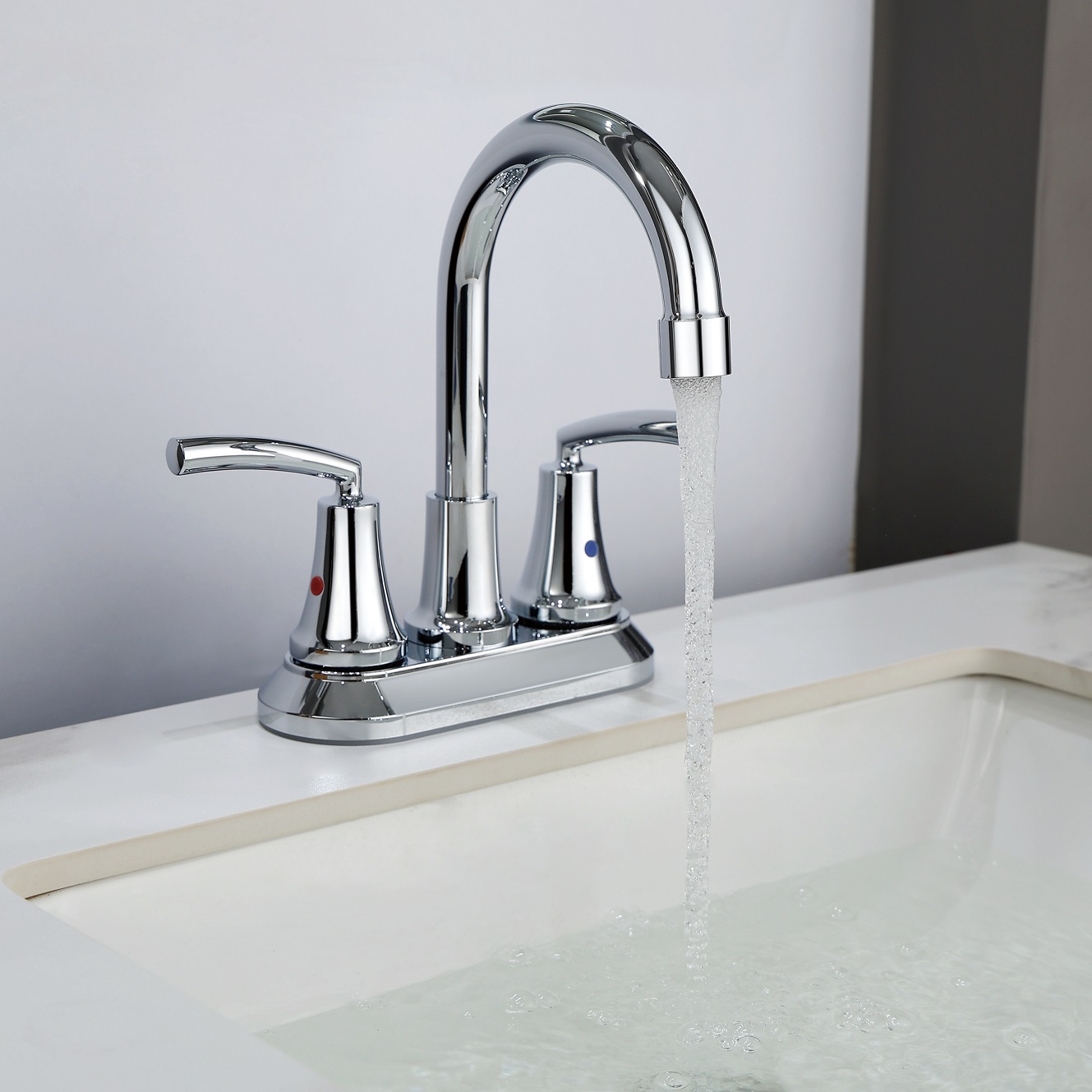 SLY Zinc Matte Black Bathroom Faucet for Bathtub Taps Basin Mixer