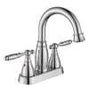 SLY Zinc Brushed Nickel Bathroom Taps for Hot And Cold Water Bathroom Faucet