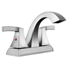 SLY Brass Brushed Nickel Hot And Cold Ware Deck Mounted Waterfall Face Basin Bathroom Faucets Mixer