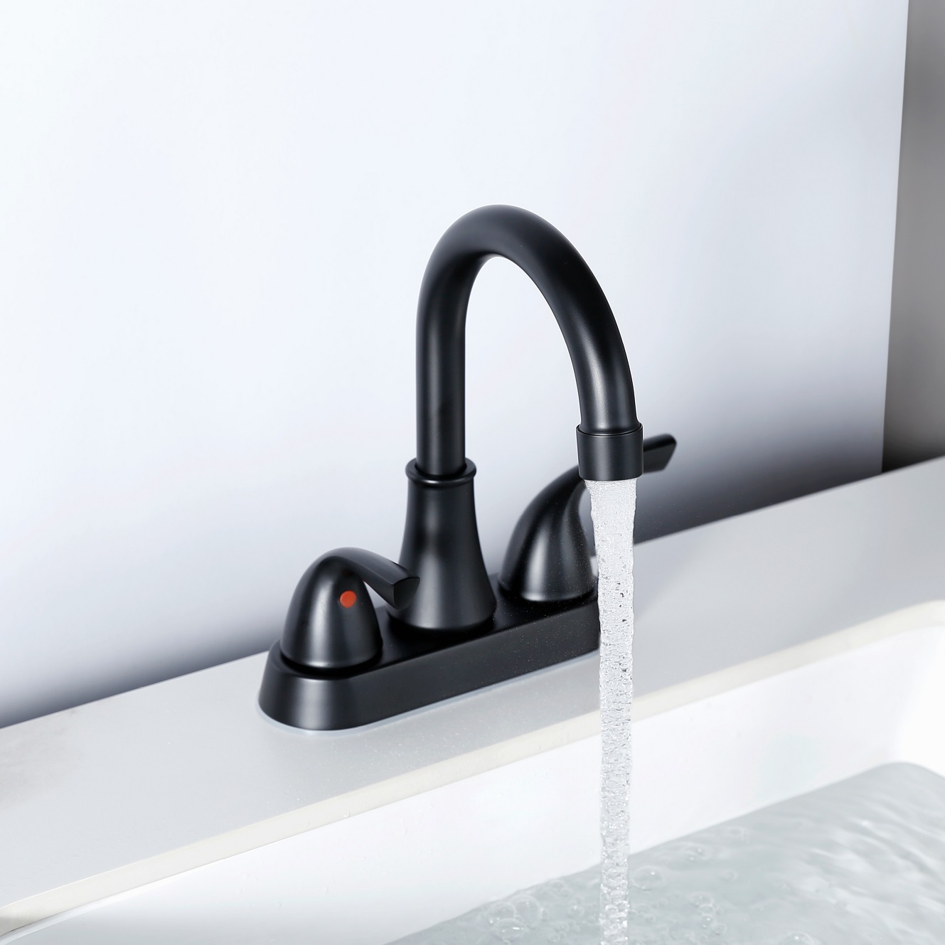 SLY Brushed Nickel Single Lever Cold And Hot Pull Out Mixer Taps