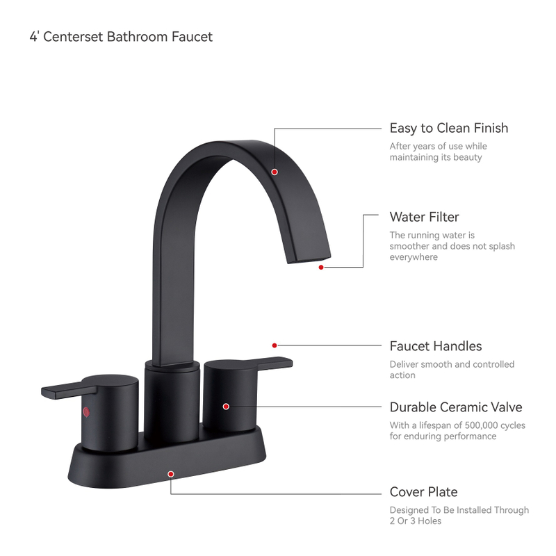 Samliyu Modern Single Hole Sink Faucet Bathroom Washbasin