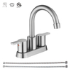 SLY Brass Brushed Nickel One Hole Waterfall Mixer Sinks Single Tap Bathroom Taps Basin Faucet