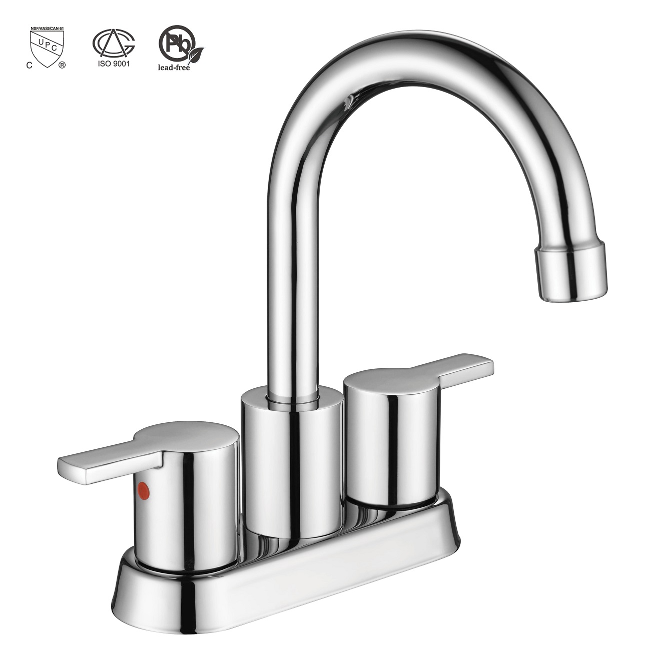 SLY Brass Brushed Nickel One Hole Waterfall Mixer Sinks Single Tap Bathroom Taps Basin Faucet