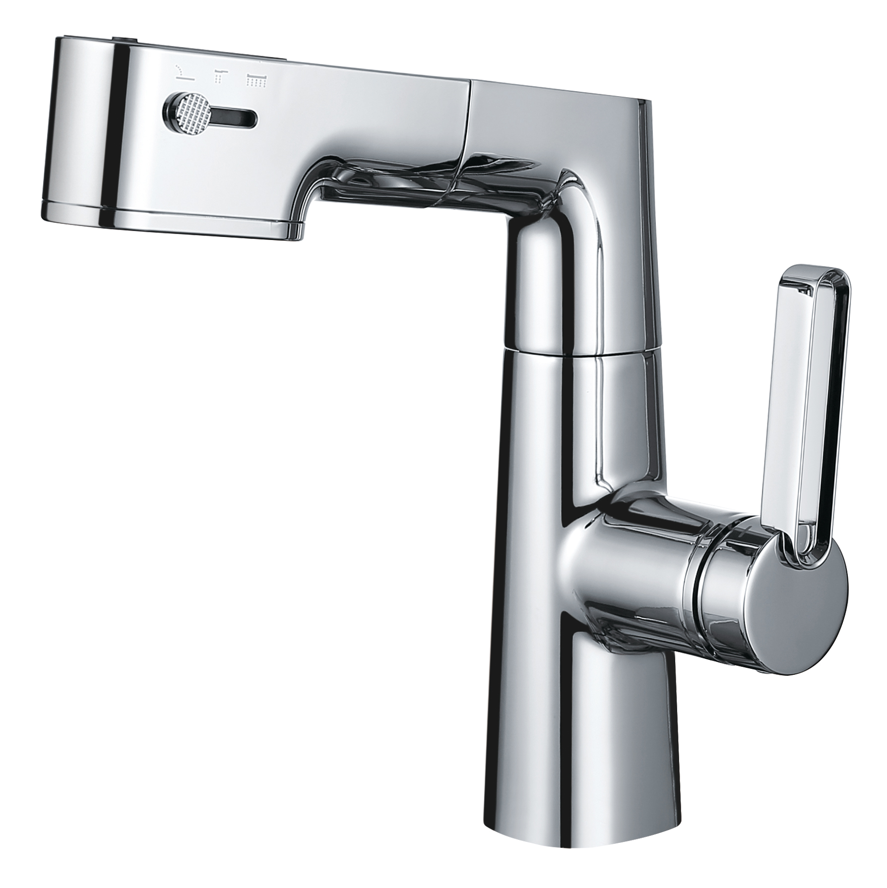 SLY Zinc Brushed Gun Metal Bathroom Hot And Cold Single Hole Wash Hand Basin Mixer Faucet