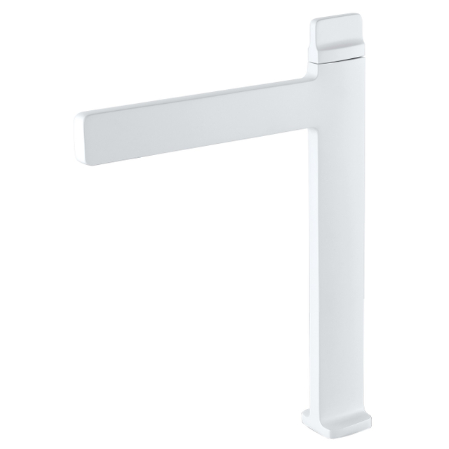 SLY Brass Matte White Fancy Hand Wash Bathroom Faucet Brass Wash Basin Mixer