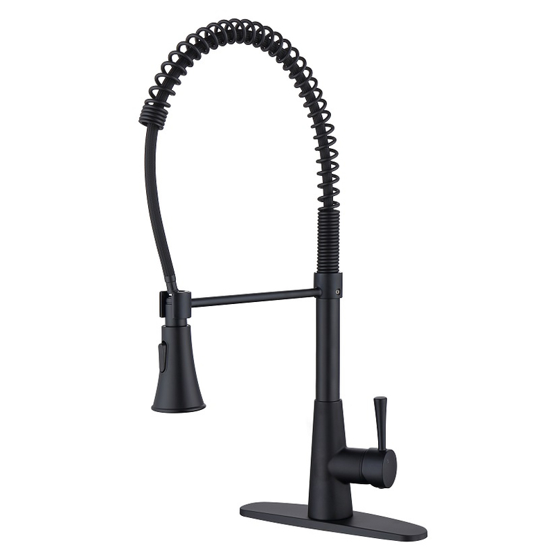 SLY New Developed Single Hole Cold Hot Mixer Pull Out Kitchen Faucet 