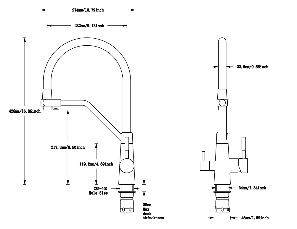 high end kitchen faucets