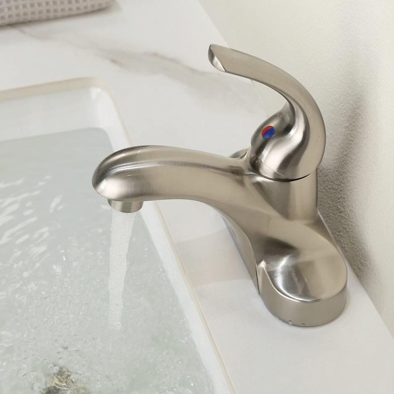 Samliyu 4 Inch Single Handle Bathroom Sink Taps Basin Mixer Faucet And Fixtures