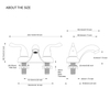 SLY Double Handle Double Hole Centerset Lavatory Faucet Bathroom 4 inch Basin Faucet