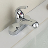 Samliyu Chrome Bathroom Basin Faucet Tap Mixer Hot Cold Basin Water Tap Bath And Shower Washroom Faucets