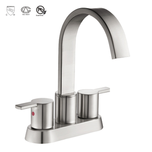 SLY Brushed Nickel Modern Sink Faucet Bathroom Washbasin 3 hole bathroom faucet