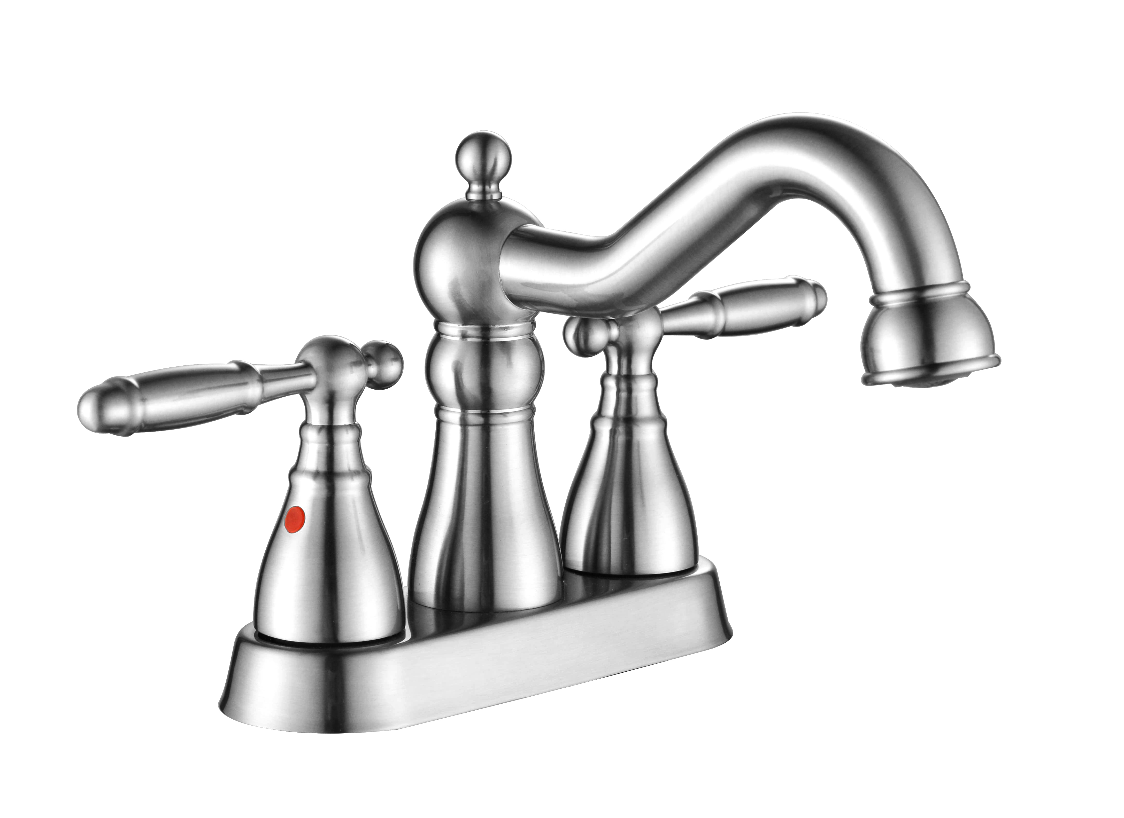 SLY Modern Luxury Double Handle Basin Faucet Bathroom Tap 4 Inch Faucet 