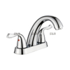 SLY Manufacturer Bathroom Wash Basin Faucet Water Tap Two Handle Hot And Cold Brushed Nickel Faucet