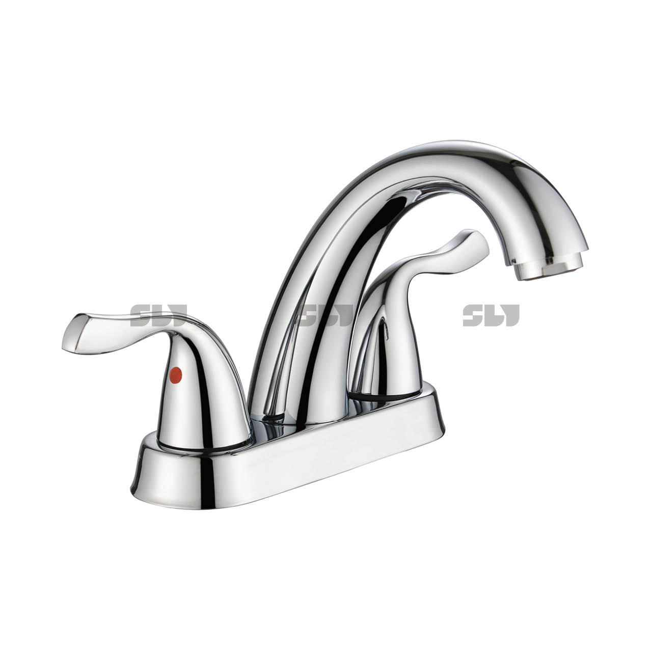 SLY Manufacturer Bathroom Wash Basin Faucet Water Tap Two Handle Hot And Cold Brushed Nickel Faucet